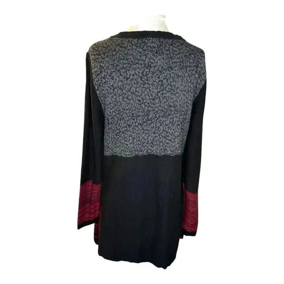 Style & Co. Women's Large Multicolor Geometric Tunic Sweater Long Sleeve - Picture 3 of 7